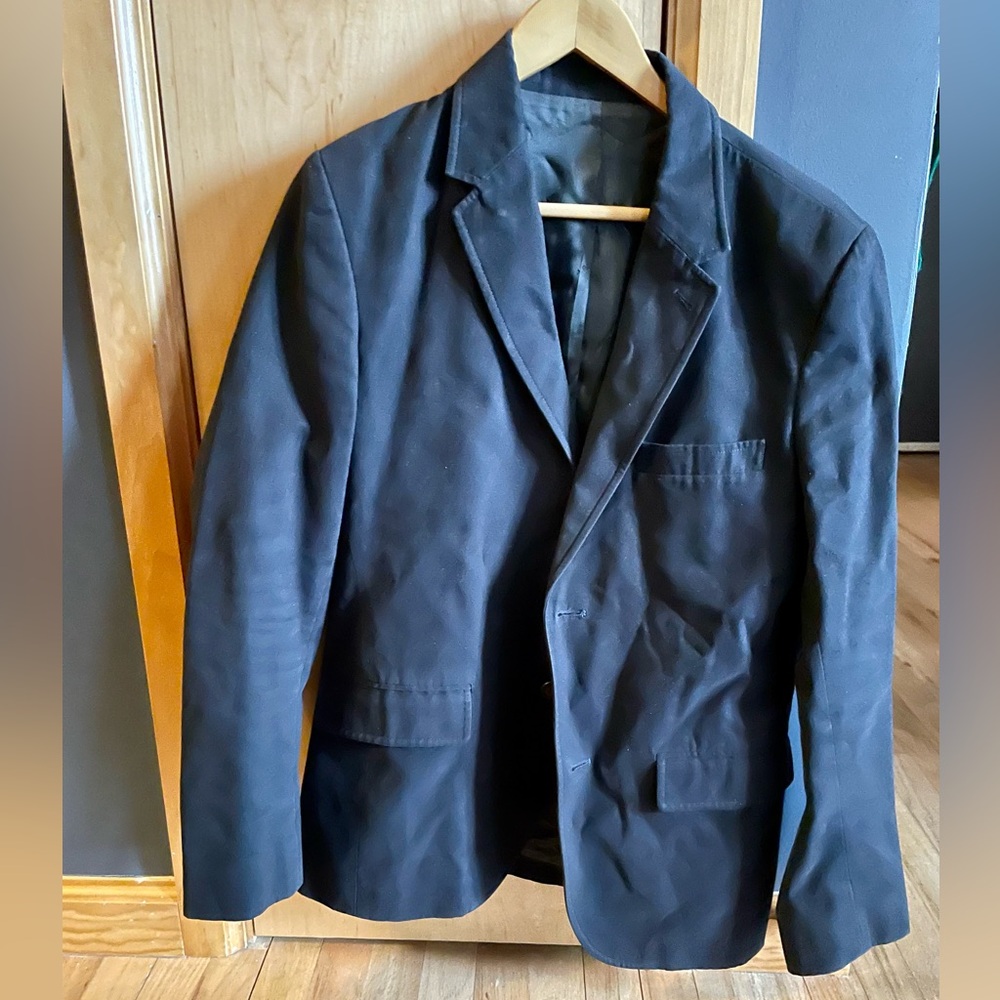 A.P.C. Paris Navy Cotton lined Men's Blazer sz S jacket